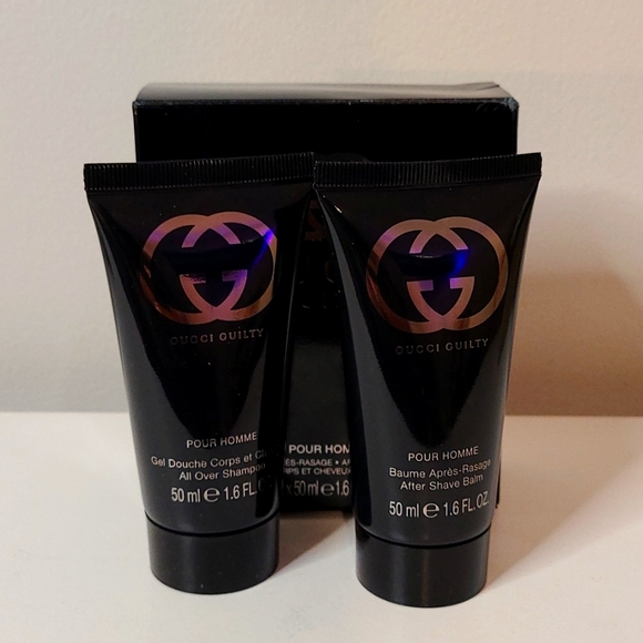 Gucci Guilty Pour Homme Shampoo & Aftershave Balm Set - Picture 1 of 6